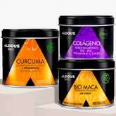 Pack Cúrcuma Ecológica + Maca Ecológica + Colágeno Hidrolizado - Aldous Bio