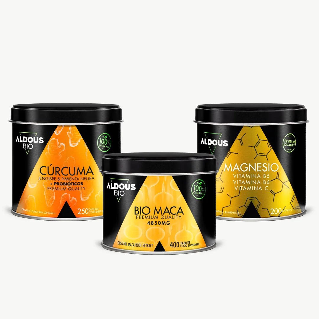 Pack Cúrcuma Ecológica + Maca Ecológica + Magnesio