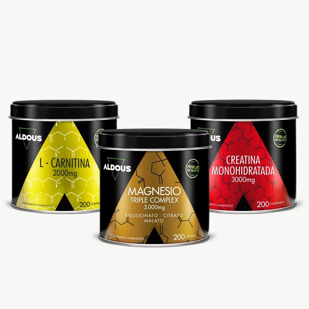 Pack de Triple Magnesio, L-Carnitina y Creatina Monohidratada