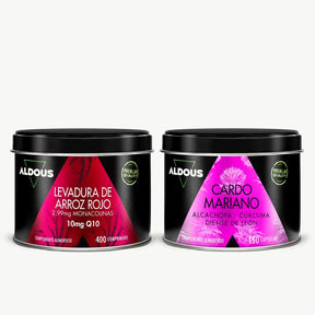 Pack Levadura de Arroz Rojo + Cardo Mariano - Aldous - ES