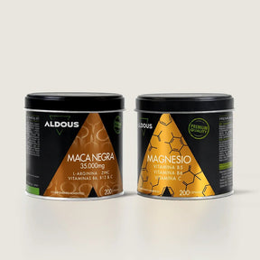 Pack Maca negra + Magnesio con Vitamina C, B5 y B6 - Aldous Bio