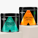 Pack Mix de Espirulina y Chlorella Ecológica + Cúrcuma Ecológica - Aldous Bio