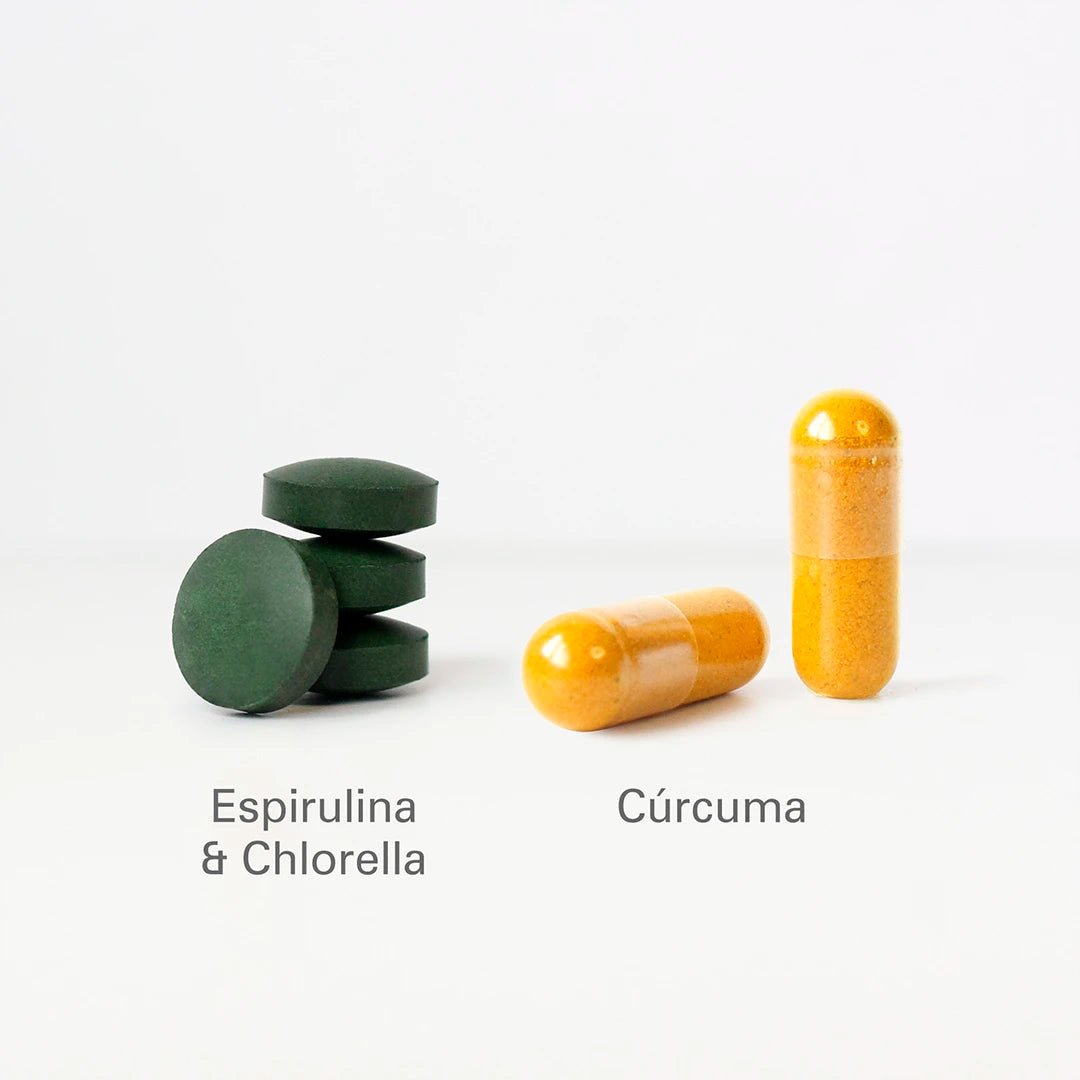 Pack Mix de Espirulina y Chlorella Ecológica + Cúrcuma Ecológica - Aldous Bio