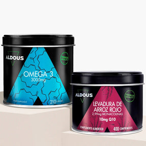 Pack Omega 3 + Levadura de Arroz Rojo - Aldous Bio