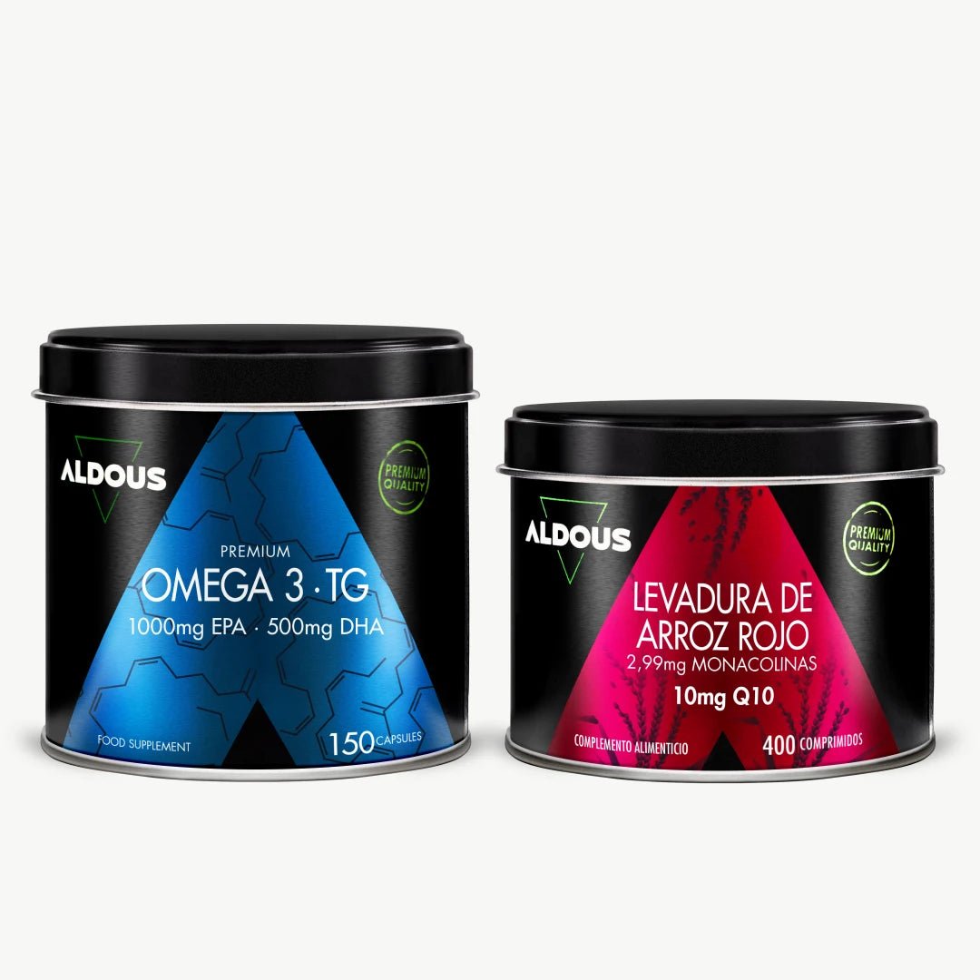 Pack Omega 3 Premium + Levadura de Arroz Rojo - Aldous - ES
