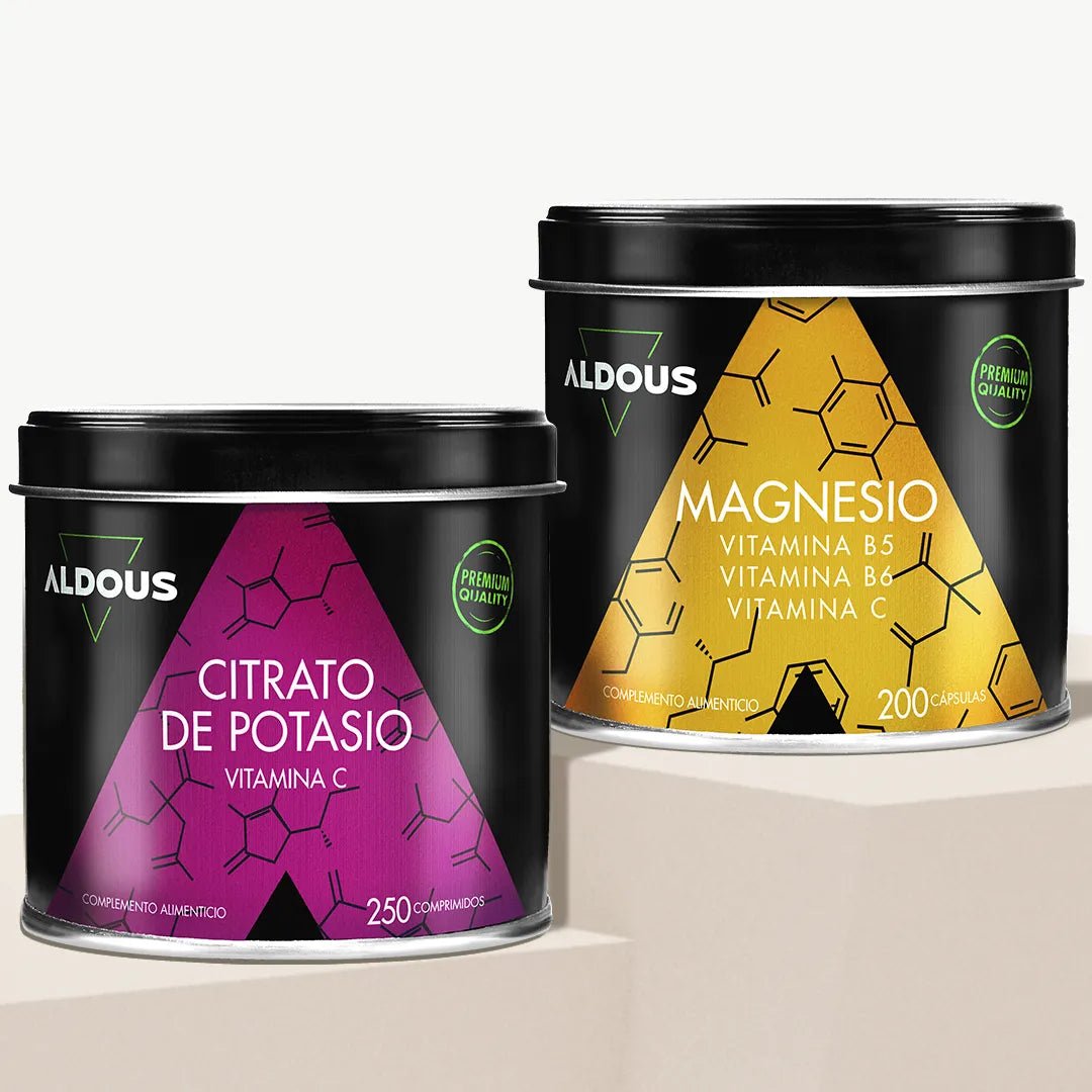 Pack Potasio con Vitamina C + Citrato de Magnesio con Vitaminas - Aldous Bio