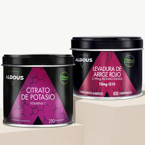 Pack Potasio con Vitamina C + Levadura de arroz rojo - Aldous Bio