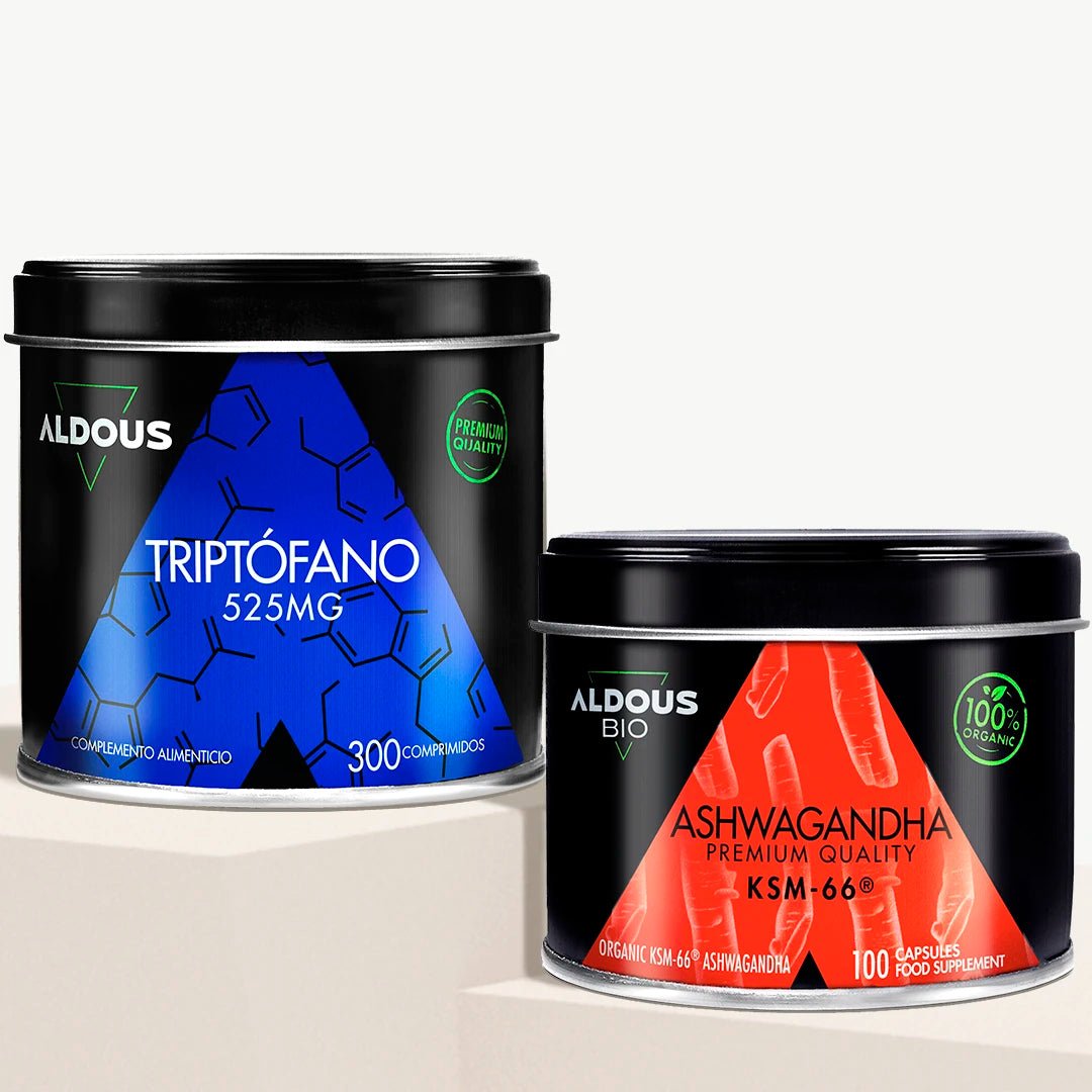 Pack Triptófano Puro + Ashwagandha KSM - 66 ® Ecológica - Aldous Bio