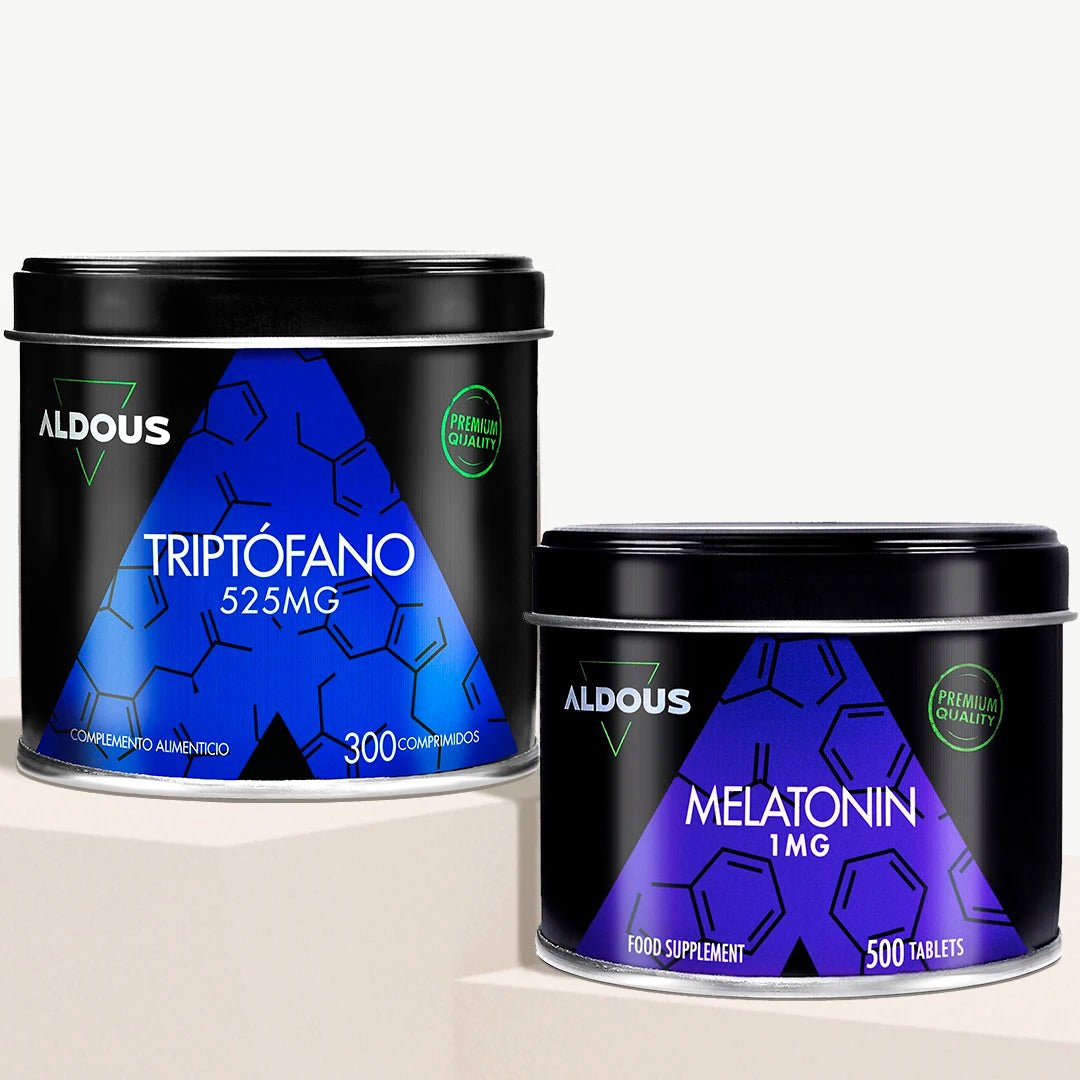 Pack Triptófano Puro + Melatonina Pura 1MG - Aldous Bio