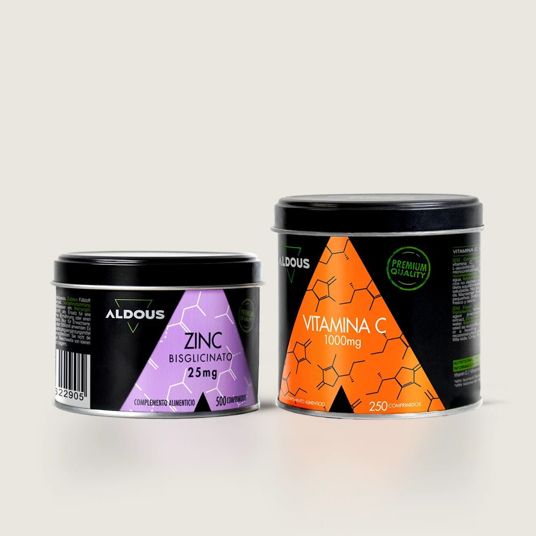 Pack Vitamina C Pura + Bisglicinato de Zinc - Aldous Bio