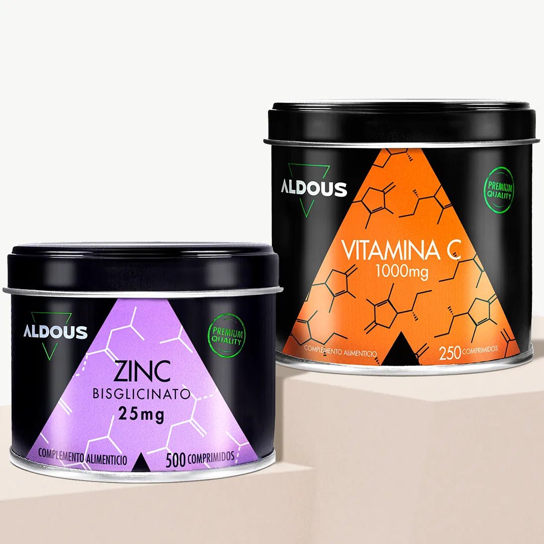 Pack Vitamina C Pura + Bisglicinato de Zinc - Aldous Bio