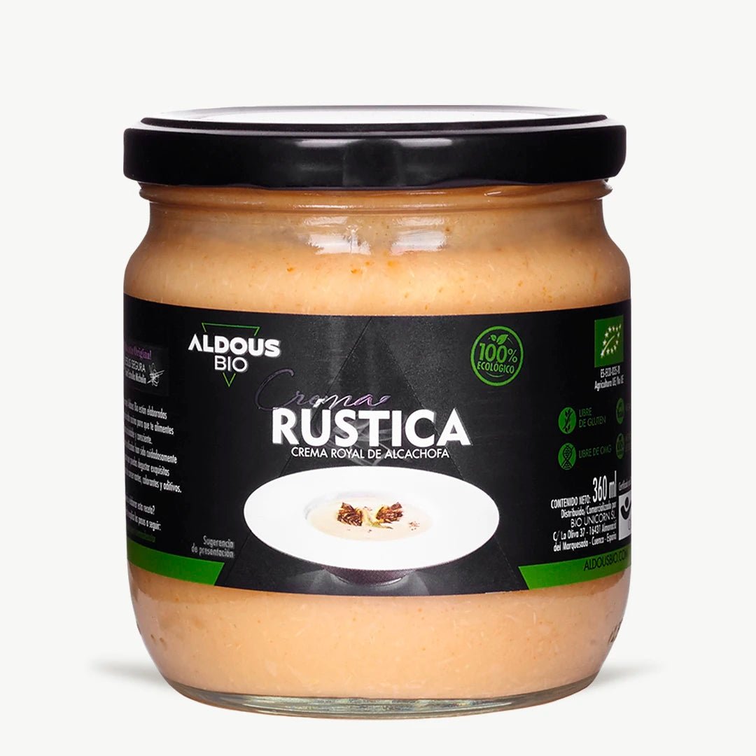 Rústica: Crema Gourmet Royal de Alcachofa (360 ml) - Aldous Bio