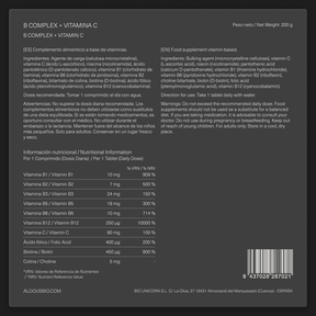 Vitamina B Complex con Vitamina C - Aldous - ES