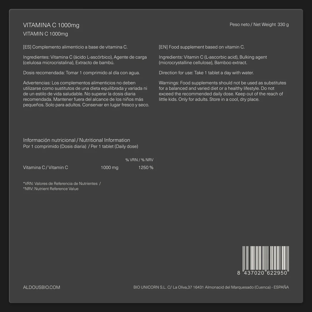 Vitamina C Pura - Aldous - ES