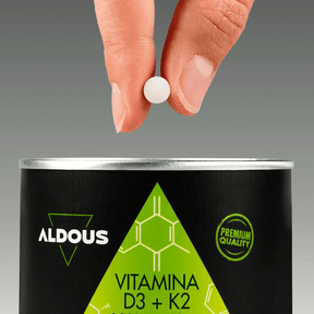 Vitamina D3 + K2 - Aldous - ES