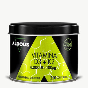 Vitamina D3 + K2 - Aldous - ES