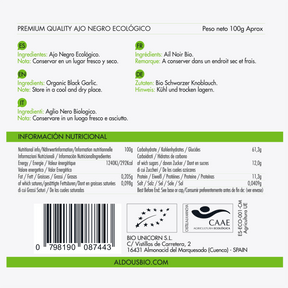 Auténtico Ajo Negro Ecológico Español (4 Cabezas) - Aldous Bio