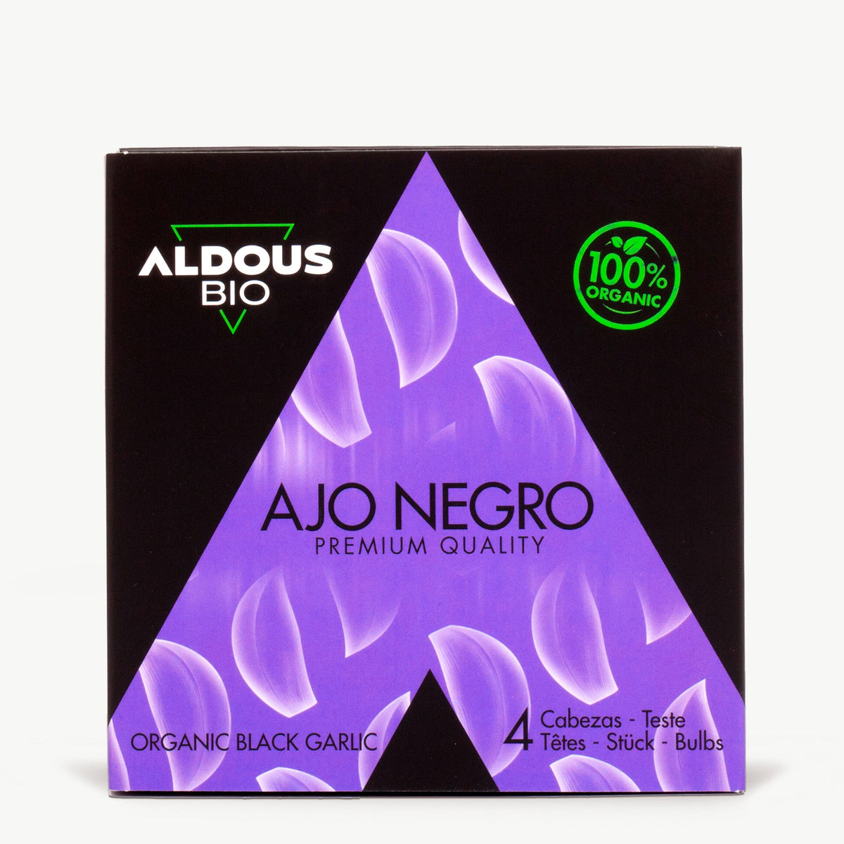 Auténtico Ajo Negro Ecológico Español (4 Cabezas) - Aldous Bio
