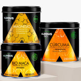 Pack: Cúrcuma Ecológica + Maca Ecológica + Magnesio - Aldous Bio